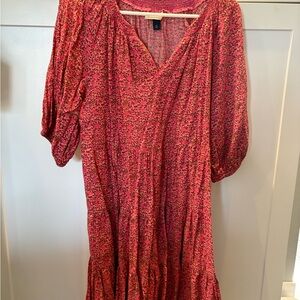 Universal Thread Red Floral Midi Dress